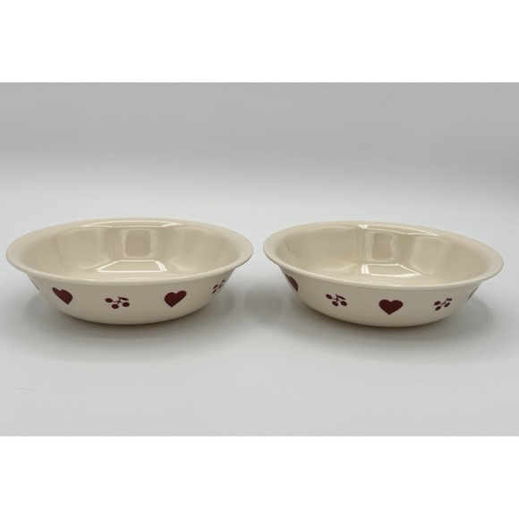 Corelle Other - Vintage Corelle Hometown Set of 2 Berry Fruit Bowls 5.25"
